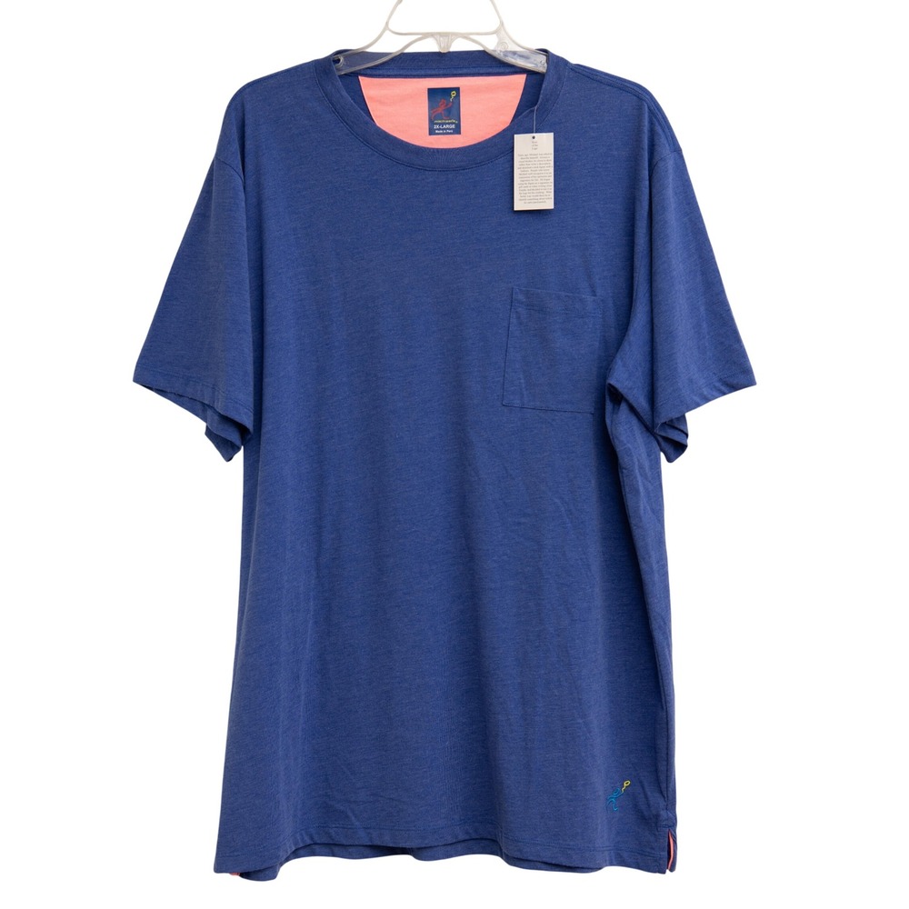Michael's Brand NEW Basic TShirt XXL Blue Heather Designer Minimalist Athleisure